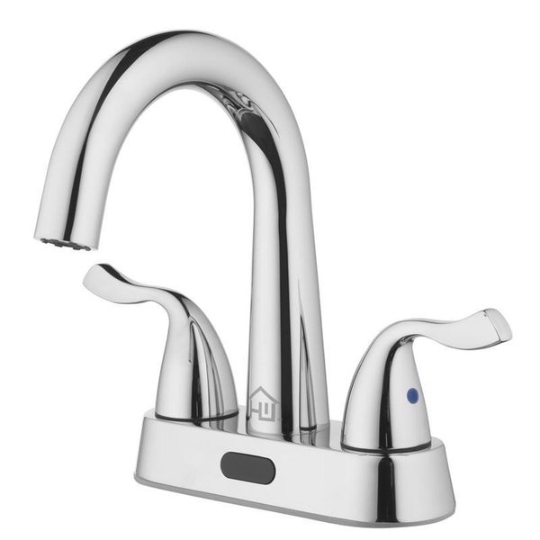 Homewerks Homewerks Chrome Motion Sensing Centerset Bathroom Sink Faucet 4 in. 26-B423S-HW